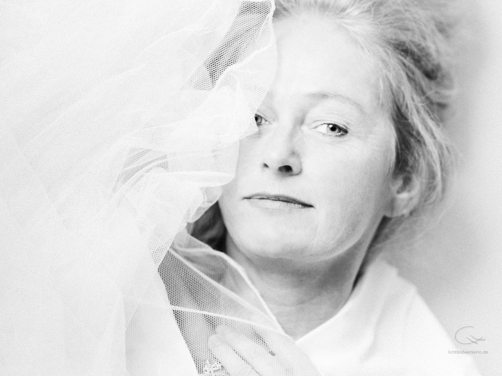 Portrait mit Tüll